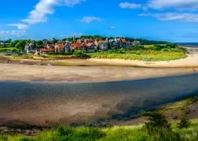 Alnmouth Beach is 5 minutes from MSP