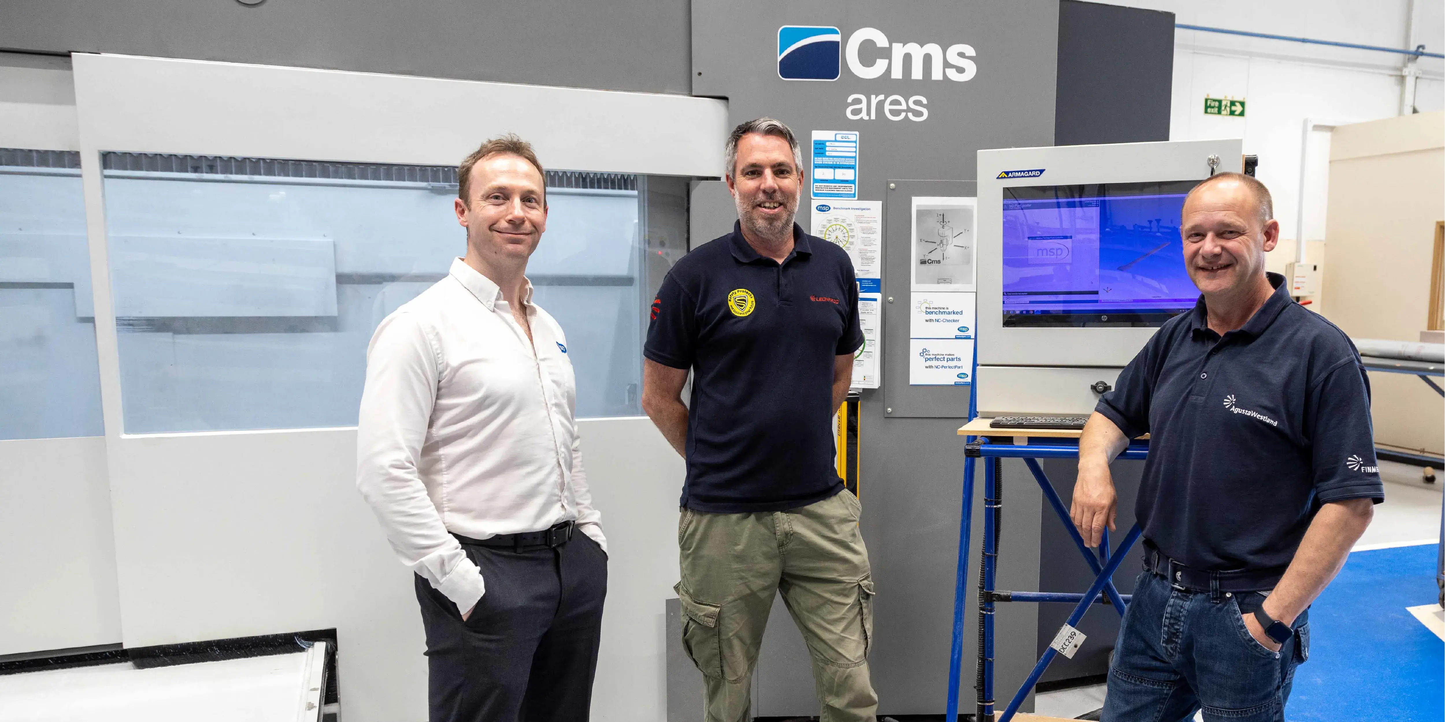 Automated CNC metrology is used for Leonardo's CMS machine