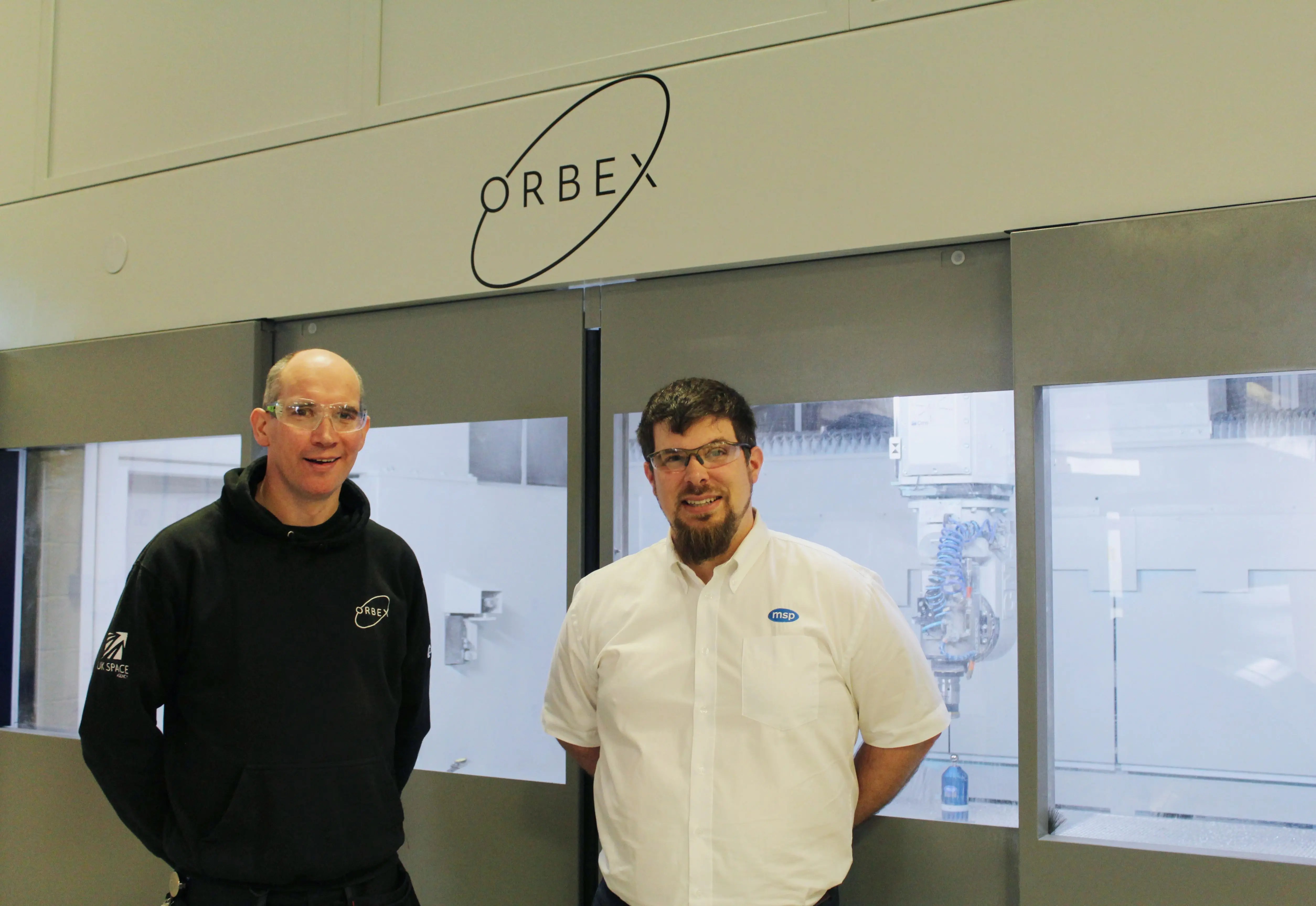 Orbex CNC Specialist, Gavin Belton and MSP's Stefan Hafner