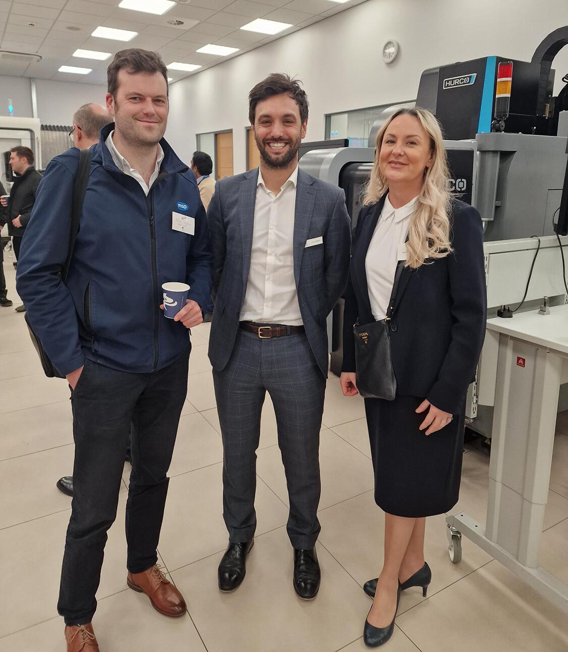 This month, Margaret and Aidan went to their first AMUK members forum. Pictured here with Joshua Dugdale of AMUK (centre).