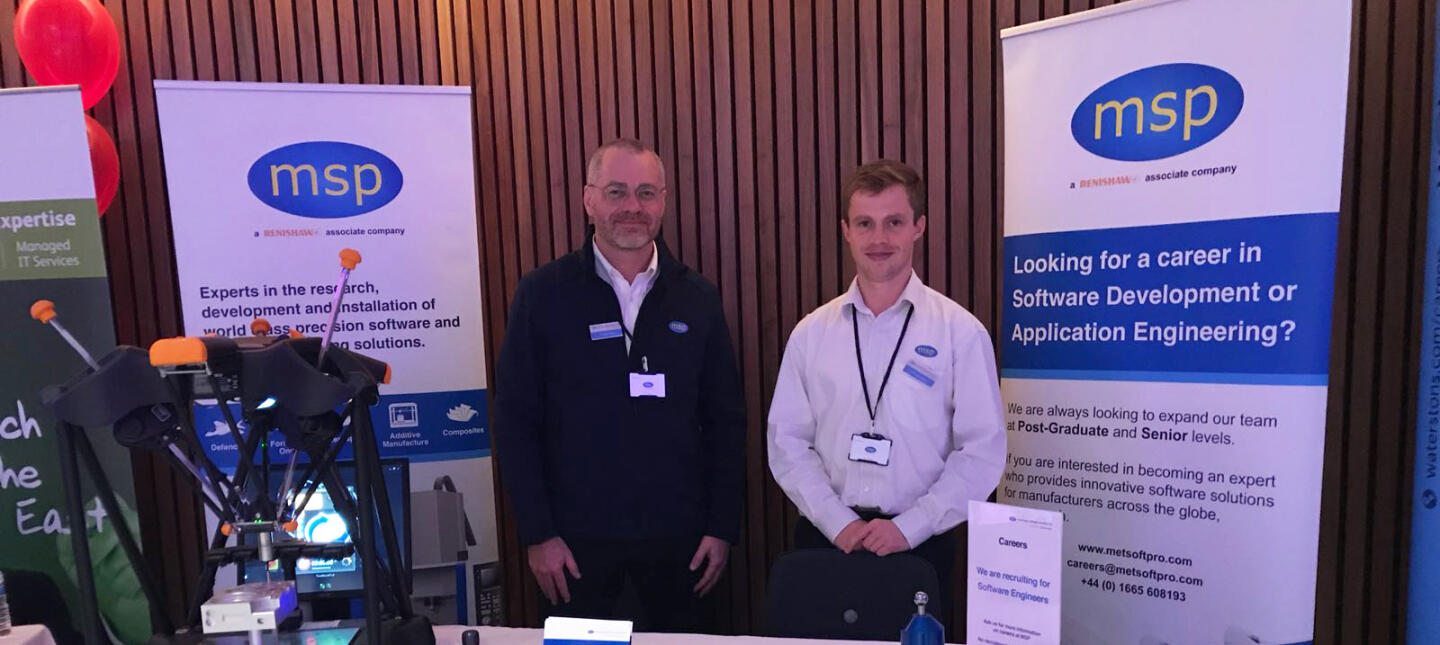 Roy Ratcliffe (L) and Laurence Reeves (R) on the MSP Stand
