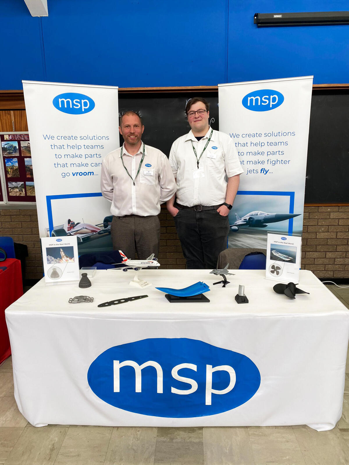 We attended an annual careers fair at James Calvert Spence College this month. 
