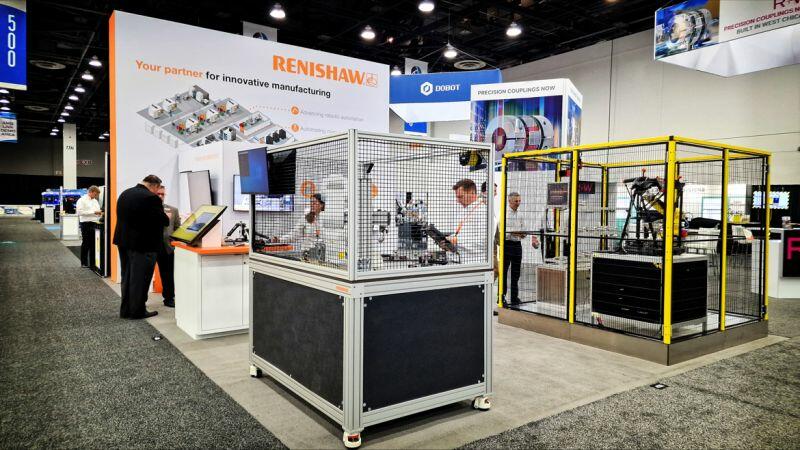 The Renishaw stand at Automate 2023.